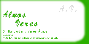 almos veres business card